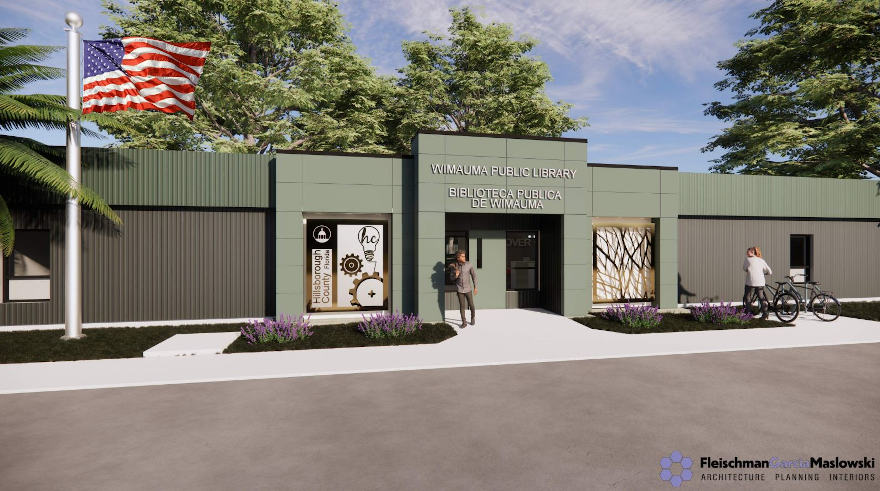 Line front of design of front of building