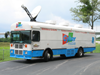 Cybermobile with satellite dish